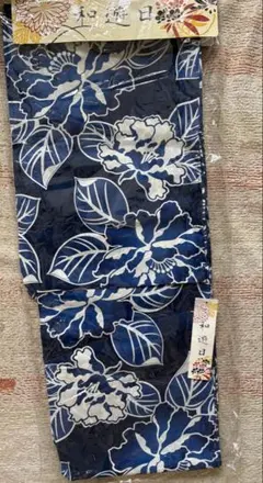❤️麻綿浴衣 ブルーとんぼ柄 フリーサイズ152〜167対応 浴衣単品