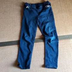 ゴム入りブルーストレートデニム