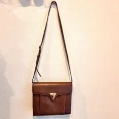 コシノヒロコ HIROKO KOSHINO本革レザーショルダーバッグ