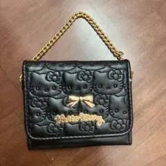 Hello Kitty ブラック 財布 リボン付き