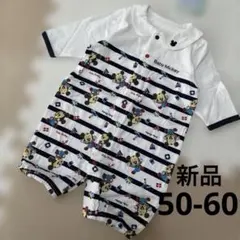 ディズニー　Disney ミッキー　ベビーコンビドレス　男の子　女の子　新生児