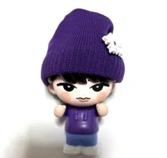 ソフビ　すのチル　チルぬい　雪の結晶付きパープルニット帽⑨ 深澤辰哉　スノーマン