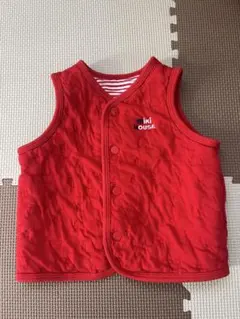 MIKIHOUSE ベビーベスト 赤 70-80cm