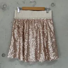 新品 ミニスカート me&me couture スパンコールミニスカート ピンクのサムネイル