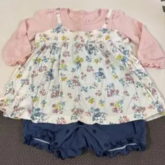 branshes 花柄ロンパース 80