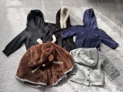 ベビー服 まとめ売り パーカー ポンチョ 熊 男の子 冬服