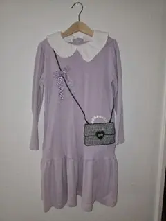 mezzo ラベンダー 長袖ワンピース　130