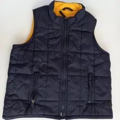 baby GAP キルティングベスト 2歳用 ネイビー/イエロー