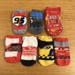 【7足まとめ】カーズ　ライトニング・マックイーン ベビー靴下