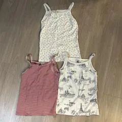 PETIT BATEAU キャミソール 3枚セット 5ans/110cm