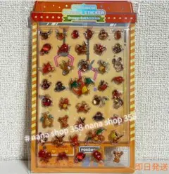 ポケモンポップアップ韓国限定 ボンボンドロップシール バブルステッカー オレンジ