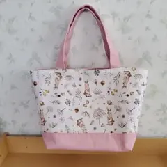 ハンドメイド トートバッグ　うさぎ柄