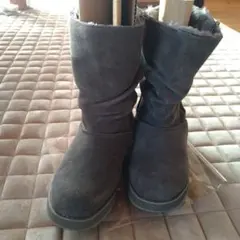 Skechers 　ムートンブーツ 　グレー　23.5　　　　　　　 【送料込】