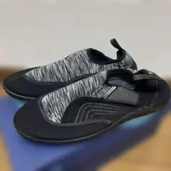 美品　28cm visionpeaks マリンシューズ ブラック グレ