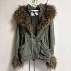 ミリタリージャケット フード ギミック カーキー Y2K 平成ギャル グランジ