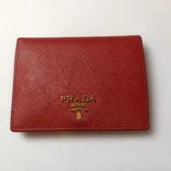PRADA 二つ折り財布 レッド