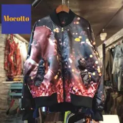 ナイキ　NIKE ジョーダン　フォト総柄　ナイロンジャケット　MA1 XL 古着