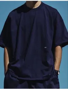 【新品】ファミマ A.H 長谷川昭雄 ビッグTシャツ ネイビー