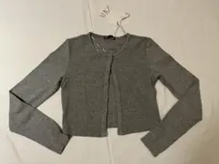 お値下げZARA クロップドカーディガン　グレー