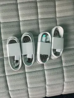 USB充電ケーブル 4本セット ホワイト