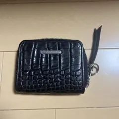 クロコ風　レザー財布