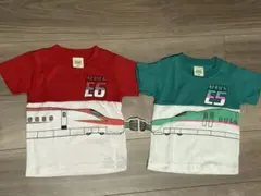 95cm 新幹線　半袖　tシャツ 2枚セット　お揃い