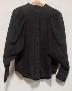 LE CERCLE par ropé ボリューム袖ブラウス　長袖 黒　ブラック