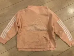 adidas ピンク トレーナー 長袖　裏起毛　130 美品
