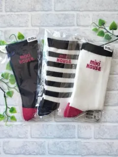 ミキハウス ソックス 3足セット 21-23cm 新品未使用