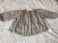 ボンポワンBonpoint♡ベッツィピスタチオ スモッキングブラウス18m