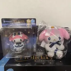 サンリオハッピーくじ　マイメロディ　ぬいぐるみチャーム　フィギュア