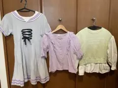 ジェニィラブ　3枚セット　130 140 ワンピース　カットソー