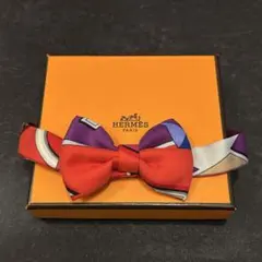 HERMES エルメス　蝶ネクタイ　パピヨン　オレンジ HERMES ヌーパピヨン 蝶ネクタイ ボウタイ オレンジ - メルカリ