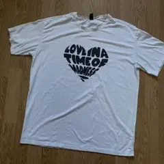 ウノラブハートグラフィック風半袖Tシャツ　XL DAZY