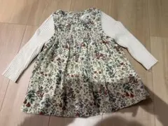 SHIPS KIDS 80cm コーデュロイ リブ レイヤード トップス