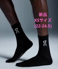 【新品1足分】On ソックス 靴下　Logo Sock High ブラックのサムネイル