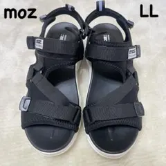 【美品】moz モズ 厚底スポーツサンダル LL 25.0cm ブラック 黒のサムネイル