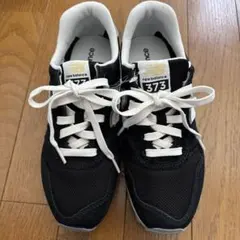 New Balance 373 ブラック/ホワイト スニーカー