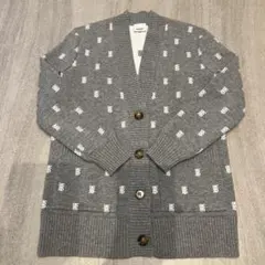 Burberryグレー ニットカーディガン