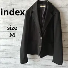 【インデックス】ジャケット M ブラック ワールド レーヨン お洒落