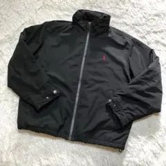 ポロラルフローレン ナイロンジャケット 黒 赤ポニー XL