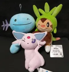 ポケモン　ほぺぴたぬいぐるみ　3種セット　ウパー　エーフィ　ハリマロン　タグ付き