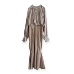 グレイル ギャザーブラウスマーメイドワンピース Ｓ パーティードレス サテン