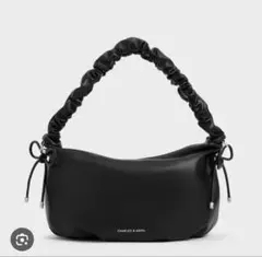 CHARLES&KEITH ドゥオ ブレードチェーンハンドルホーボーバッグ L CHARLES & KEITH ドゥオ ブレードチェーンハンドルホーボーバッグ