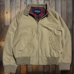 1990s LANDS' END スウィングトップ ベージュ チェック裏地