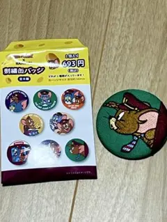 トムとジェリー 阪急電車 刺繍缶バッジ 限定