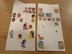 ディズニープリンセス 平成レトロ　シール　2シート　セット