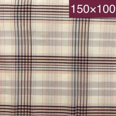 【最終値下げ】生地　チェック　ピンク×紺×白