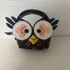 フクロウモチーフ ミニコインケース キーホルダー