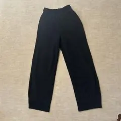 GU スウェット バレルレッグパンツ ブラック XS